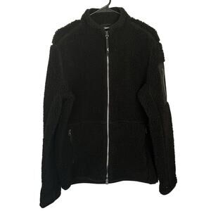 J.Lindeberg black fleece zip up men size large